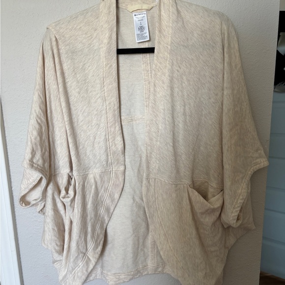 Athleta Jackets & Blazers - Athleta Cozy Open-Front Cocoon Wrap- Light Beige